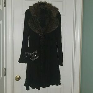 Grifflin Paris Mohair sweater coat jacket Sz M